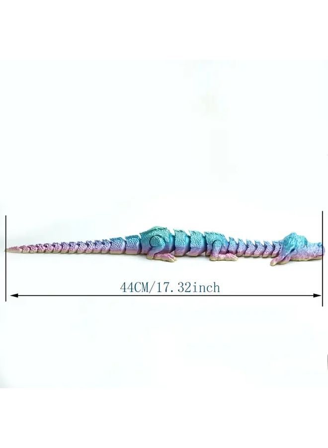 Colorful 3D Printed Articulated Dilophosaurus Dragon Poseable Collectible Home Decor - Image 2